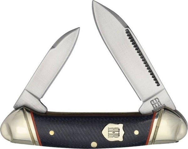 Rough Rider Mini Canoe Blue Denim Micarta