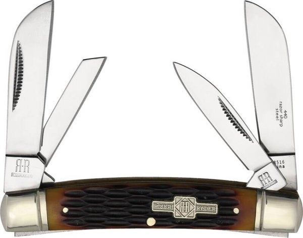 Rough Rider Congress Brown Jigged Handle