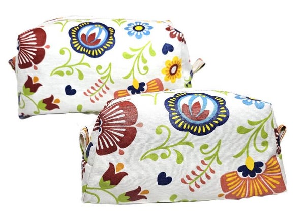 Kosmetiktasche „Finja“ - lebendige Eleganz für Frühling und Sommer