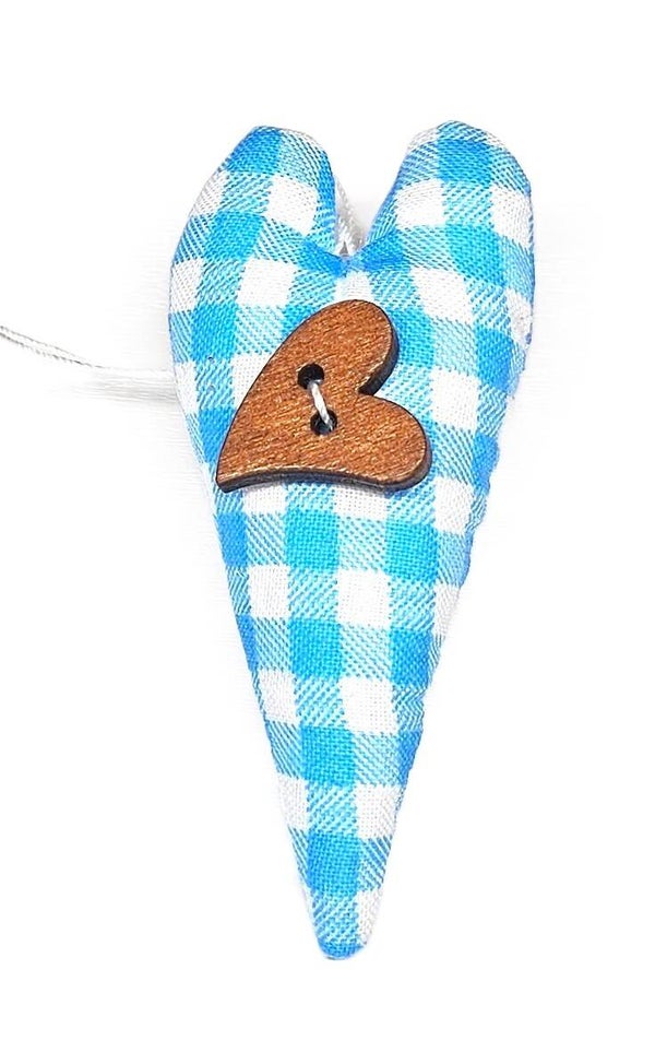 Herz 23 mit Holzherz und Bändchen zum Aufhängen