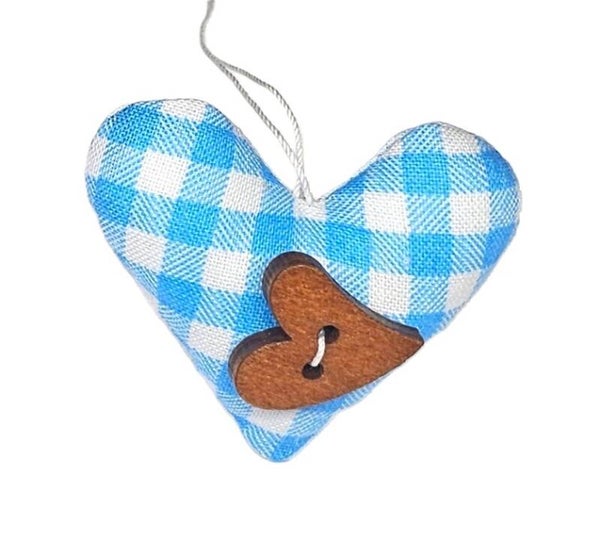 Herz 24 mit Holzherz und Bändchen zum Aufhängen