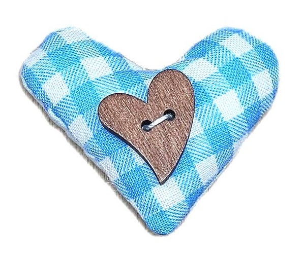 Herz 36 mit Holzherz und Bändchen zum Aufhängen