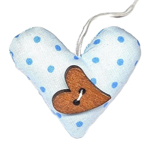 Herz 29 mit Holzherz und Bändchen zum Aufhängen