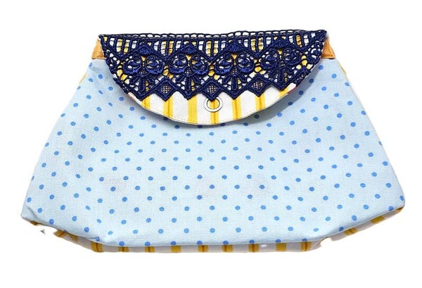 Stoffbeutel "Point de talus aériens"