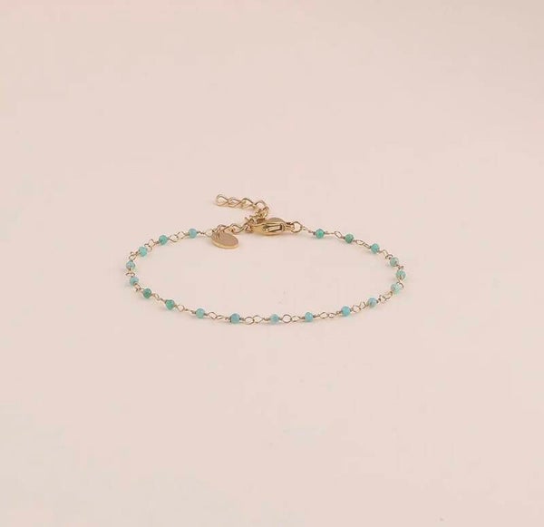 Bracelet fin - petite pierres naturelles