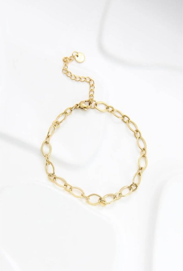 Bracelet maille doré - base premium pour charms