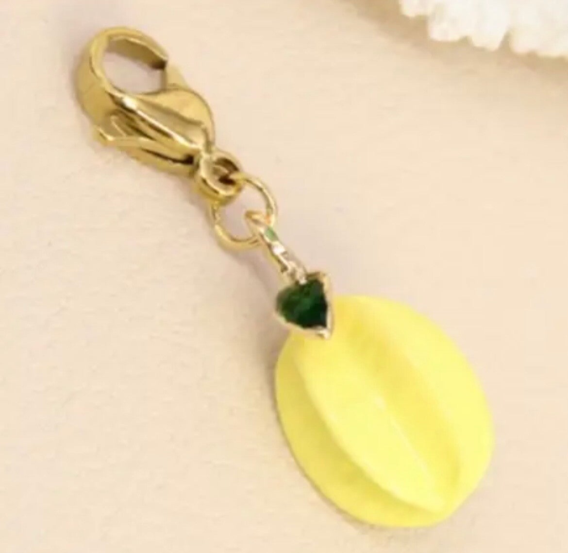 Charm citron en verre