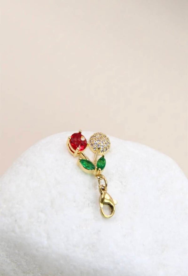 Charm cerise & stass