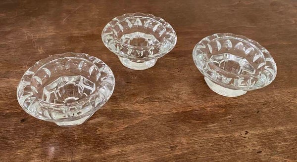 Glazen kaarsen houder