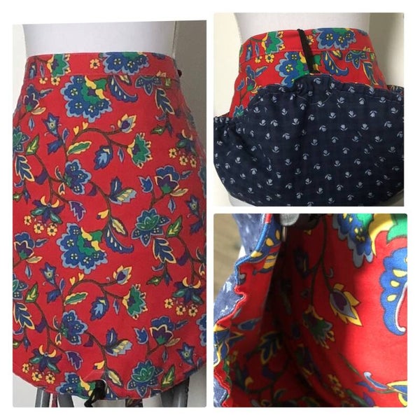 Bloemen rood en blauw