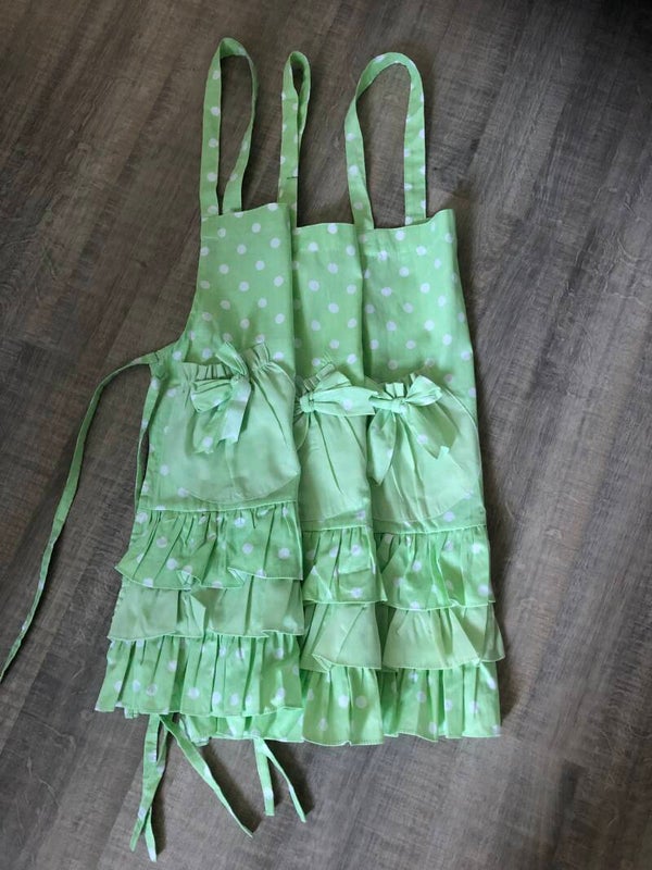 Groen met witte stippen 50cm