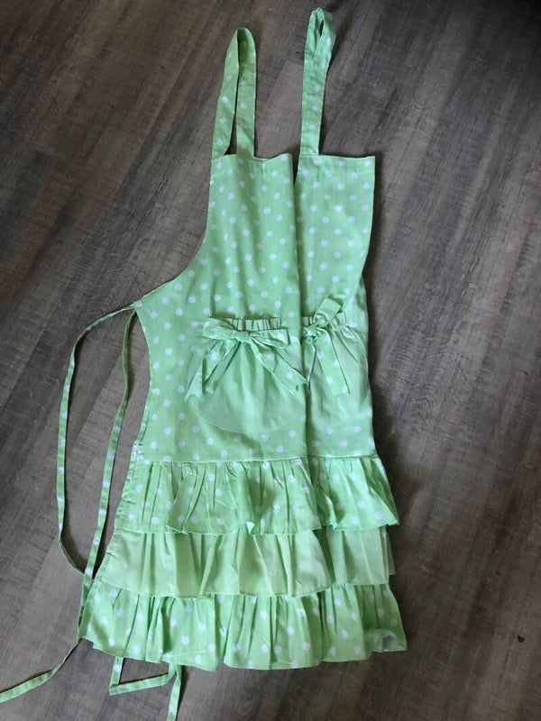 Groen met witte stippen