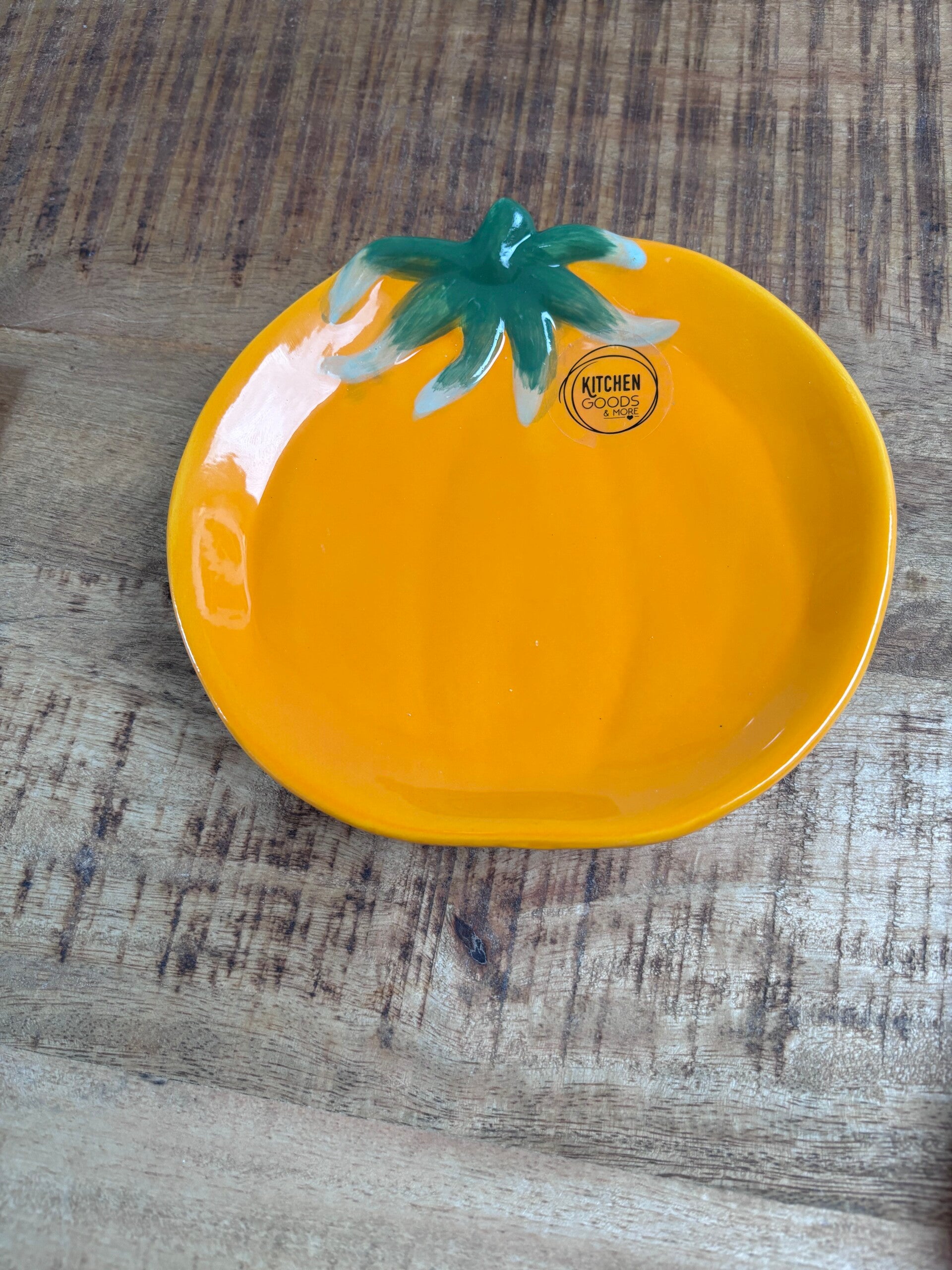 Bord Tomaat 16x15,5x2,5cm oranje