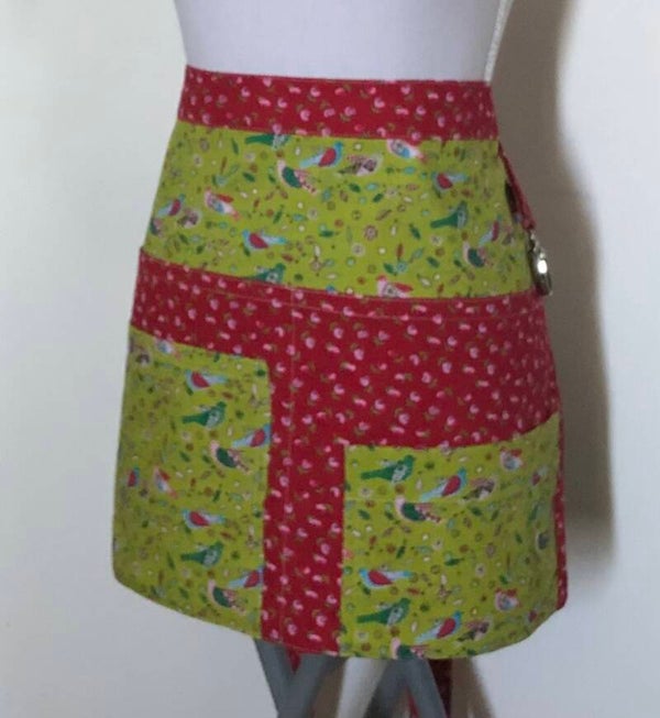 Tuinschort groen en bloemen