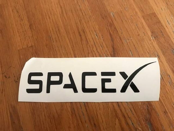 SPACE X STICKER AUTOCOLLANT  - 14 CM PAR 3.5 CM