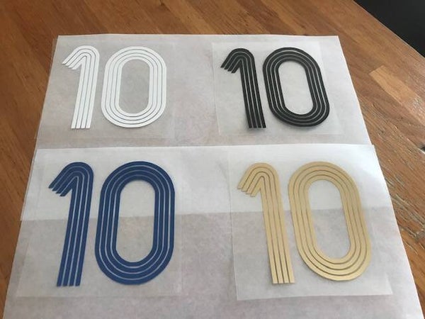 NUMERO 10 - PATCH FLOCAGE THERMO- TYPO FRANCE 2006