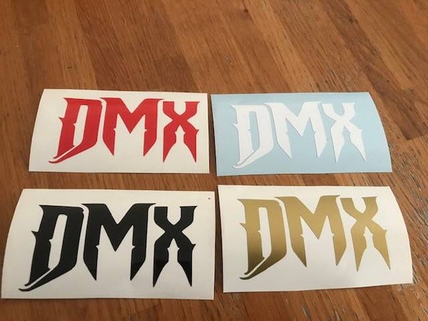 DMX STICKER AUTOCOLLANT  - 8.4 CM PAR 4.5 CM