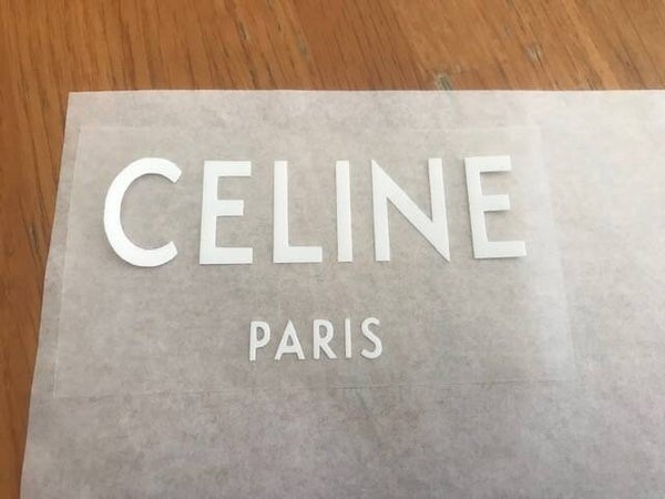 Céline Dion Paris patch flocage thermo textile - Format cœur- 7.5 cm par 3.8 cm