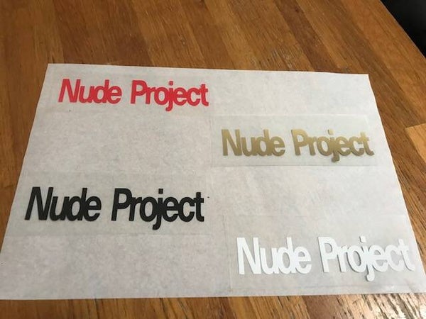 NUDE PROJECT PATCH FLOCAGE PUBLICITAIRE - 10.3 CM PAR 2 CM