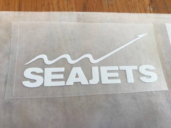 SEAJETS - PATCH FLOCAGE PUBLICITAIRE - 8.5 CM PAR 3.5CM