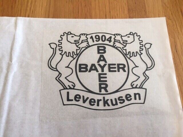 BAYER LEVERKUSEN PATCH FLOCAGE LOGO CLUB FOOTBALL- 10.2 CM PAR 8 CM