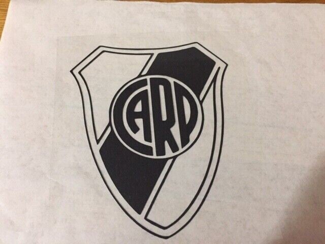RIVER PLATE PATCH FLOCAGE LOGO CLUB FOOTBALL ARGENTINE - 9 CM PAR 10.5 CM