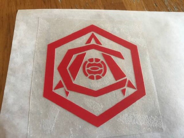 ARSENAL LOGO 1936/1949 PATCH FLOCAGE VINYLE - 7 CM PAR 8 CM