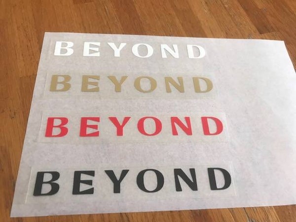 BEYOND PATCH FLOCAGE THERMOCOLLANT PUBLICITAIRE - 14 CM PAR 1.7 CM