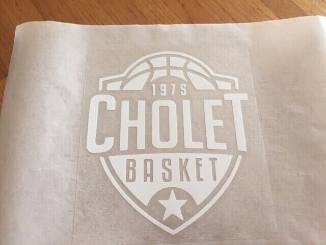 CHOLET BASKET BALL LOGO PATCH FLOCAGE - 10 CM PAR 11.6 CM