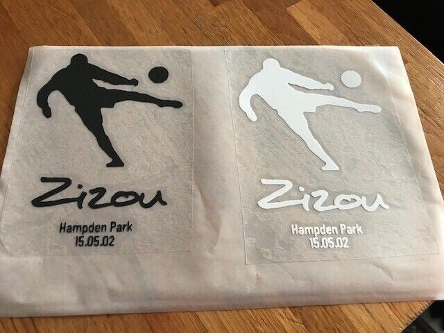 ZIDANE PATCH FLOCAGE FINALE LDC 15 MAI 2002 - HAMPDEN PARK - 8.6 CM PAR 12 CM