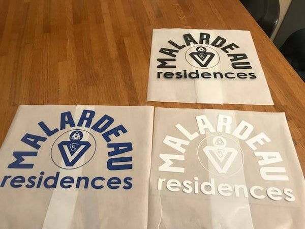 BORDEAUX MALARDEAU RESIDENCES VINTAGE - PATCH FLOCAGE - 21.3 CM PAR 16 CM