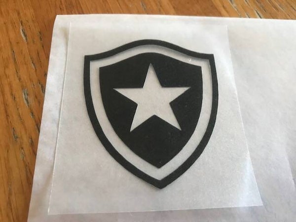 BOTAFOGO LOGO PATCH FLOCAGE VINYLE - 5.3 CM PAR 8 CM