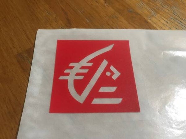 CAISSE D'ÉPARGNE PATCH FLOCAGE PUBLICITAIRE - 7 CM PAR 7 CM