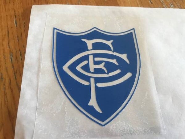 CHELSEA LOGO 1952/1953 PATCH FLOCAGE VINYLE - 6.4 CM PAR 7.4 CM