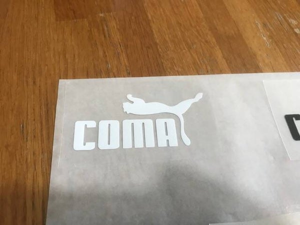 COMA PATCH FLOCAGE LOGO détourné  - 7 CM PAR 3.2 CM
