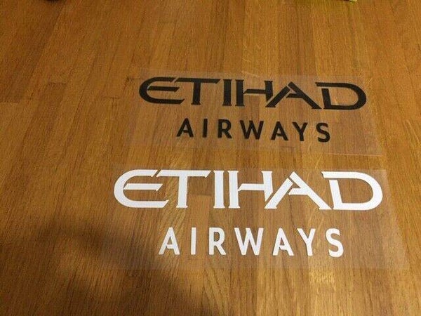 ETIHAD AIRWAYS PATCH FLOCAGE PUBLICITAIRE - 23 CM PAR 7.5 CM