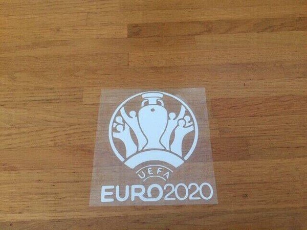 EURO 2020 PATCH FLOCAGE FOOTBALL BLANC