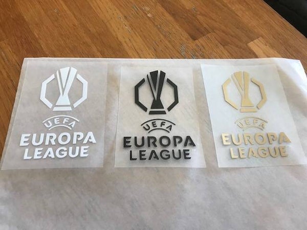 EUROPA LEAGUE PATCH FLOCAGE VINYLE - 5.2 CM PAR 7.5 CM