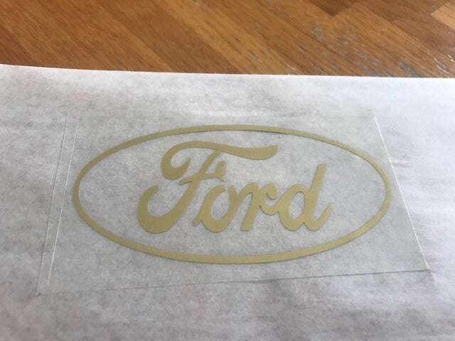 FORD PATCH FLOCAGE PUBLICITAIRE- 10 CM PAR 5 CM