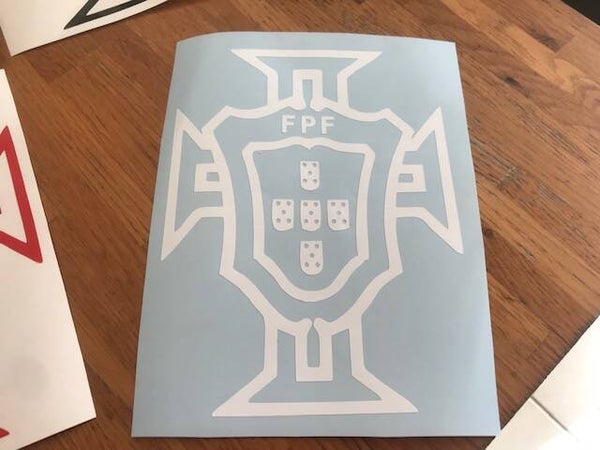 PORTUGAL FPF STICKER AUTOCOLLANT   - 20 CM PAR 15 CM
