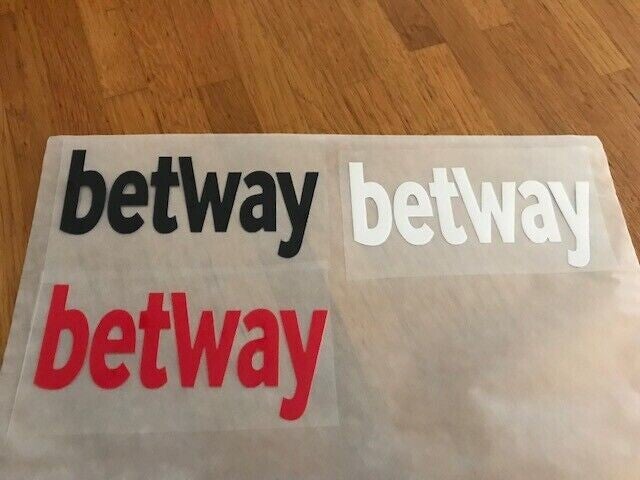 BETWAY PATCH FLOCAGE LOGO PUBLICITAIRE -PETIT FORMAT - 10 CM PAR 4.5  CM