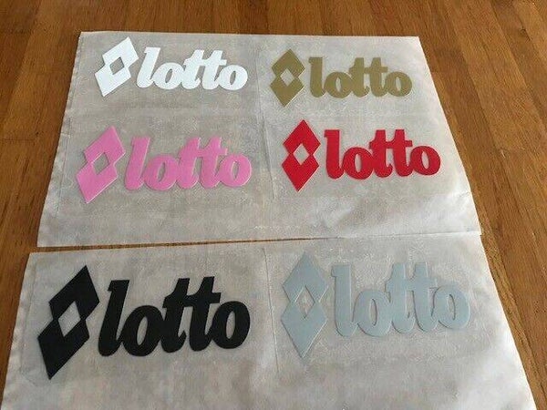 LOTTO PATCH FLOCAGE LOGO PUBLICITAIRE -PETIT MODÈLE - 9.5 CM PAR 5 CM