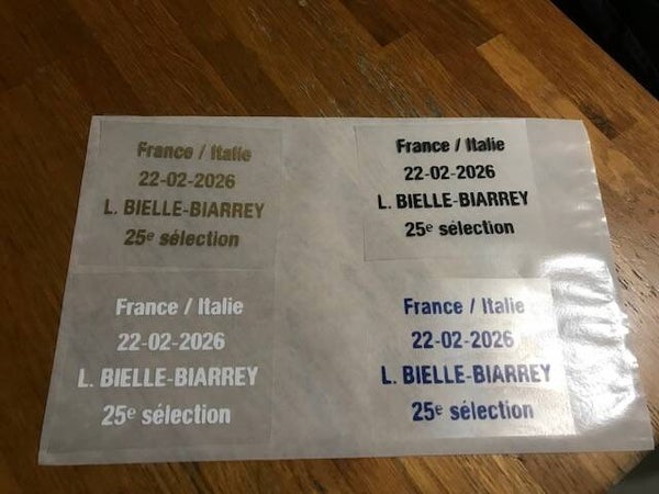 LOUIS BIELLE BIARREY PATCH FLOCAGE DETAILS - 25 IEME SELECTION - FRANCE / ITALIE