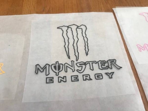 Monster Energy patch flocage thermocollant publicitaire - 9 CM PAR 7.6 CM