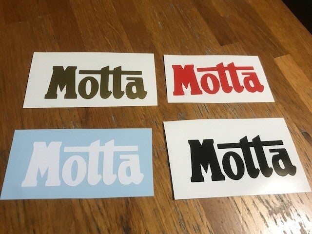 MOTTA STICKER AUTOCOLLANT VINYLE PUBLICITAIRE  - 8 CM PAR 3.5 CM