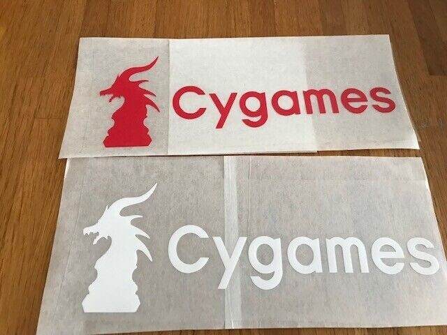 CYGAMES PATCH FLOCAGE PUBLICITAIRE- GRAND FORMAT -22 CM PAR 8 CM