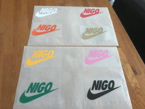 NIGO PATCH FLOCAGE PUBLICITAIRE THERMOCOLLANT - 8 CM PAR 4 CM
