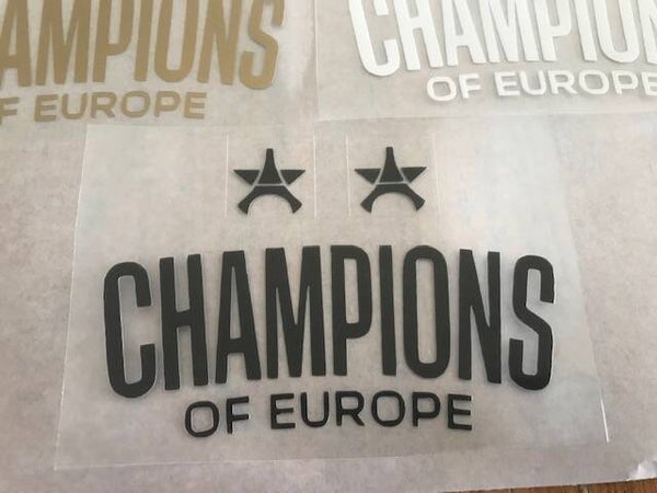 ÉTOILE PSG PATCH CHAMPIONS OF EUROPE 2026 FLOCAGE - 9.5 CM PAR 6.4 CM