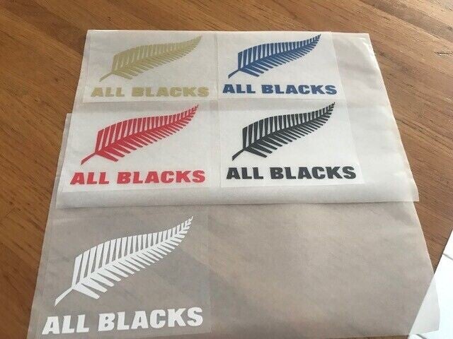 ALL BLACKS PATCH FLOCAGE - PETIT FORMAT - 9 CM PAR 6.5 CM