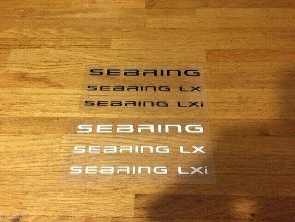 SEBRING PATCH FLOCAGE LOGO  - 13 CM PAR 5.5 CM